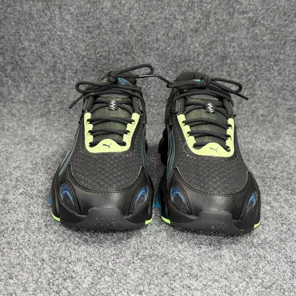 Puma RSC LS Athletic Shoes Men's Size 13 Black Neon Yellow Training‎ Sneakers